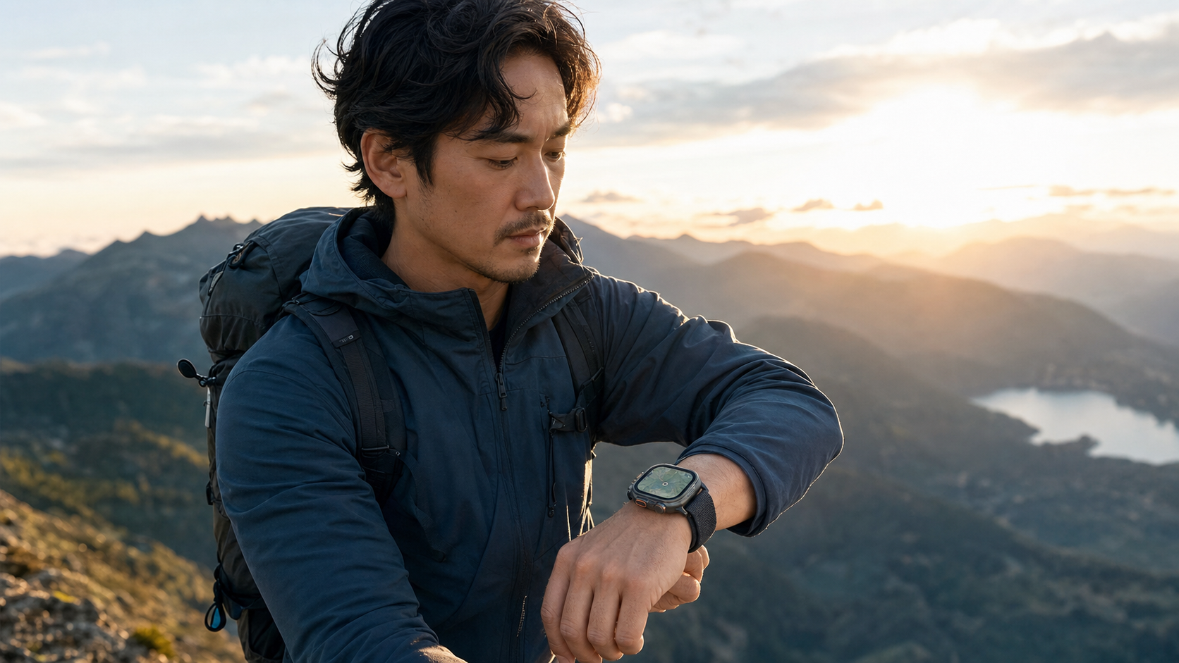 Apple Watch Ultra 3 男性着用イメージ