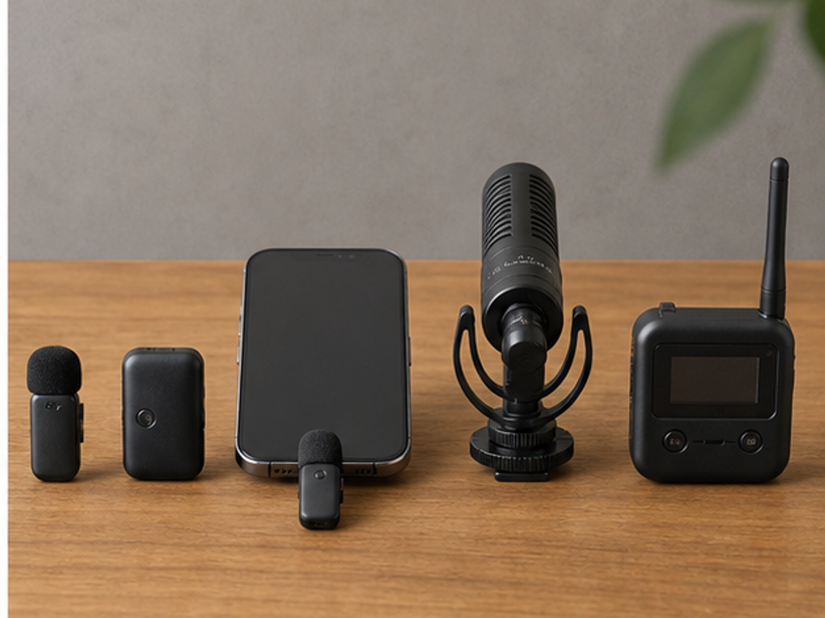 DJI Mic Miniと競合ガジェットを比較するビジュアル