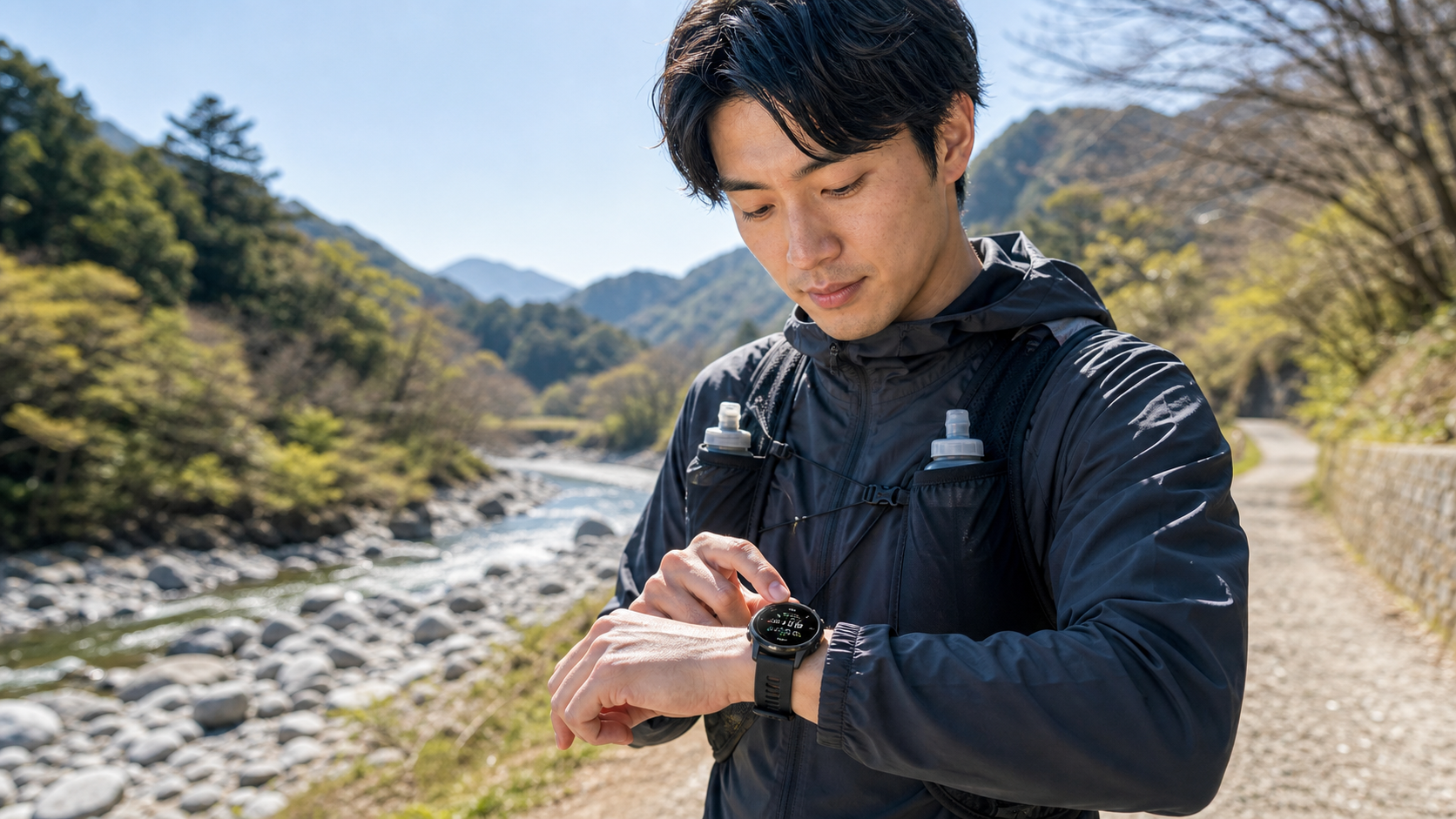 Garmin Forerunner 570をロングランで着用している男性のイメージ