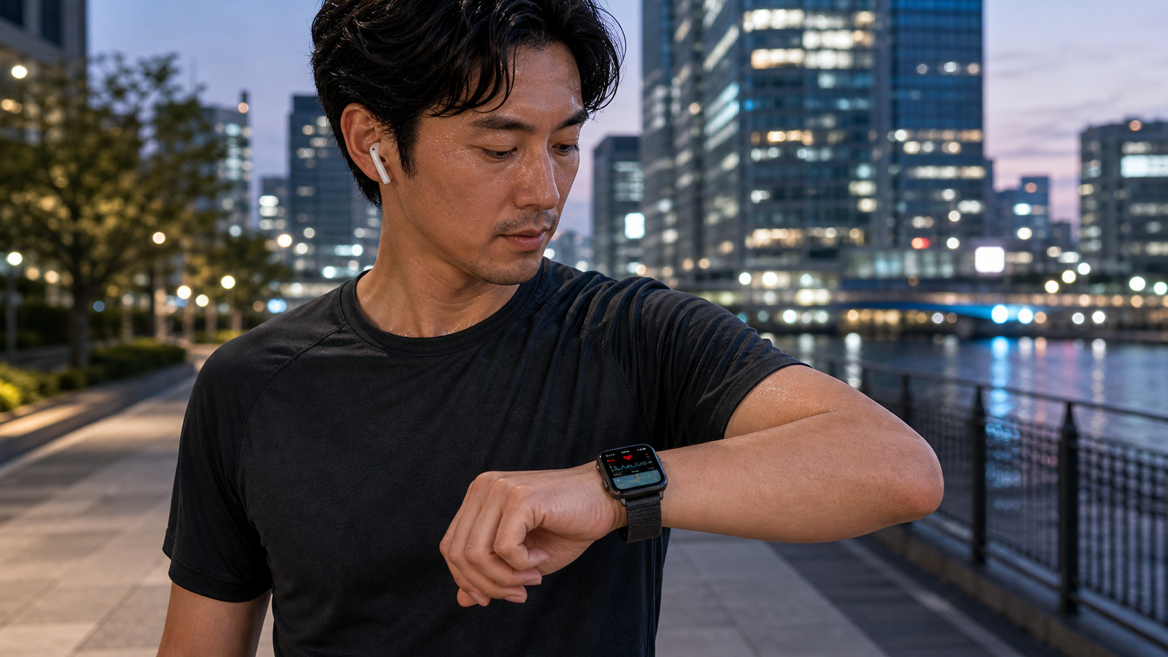 Garmin Venu X1 男性着用イメージ