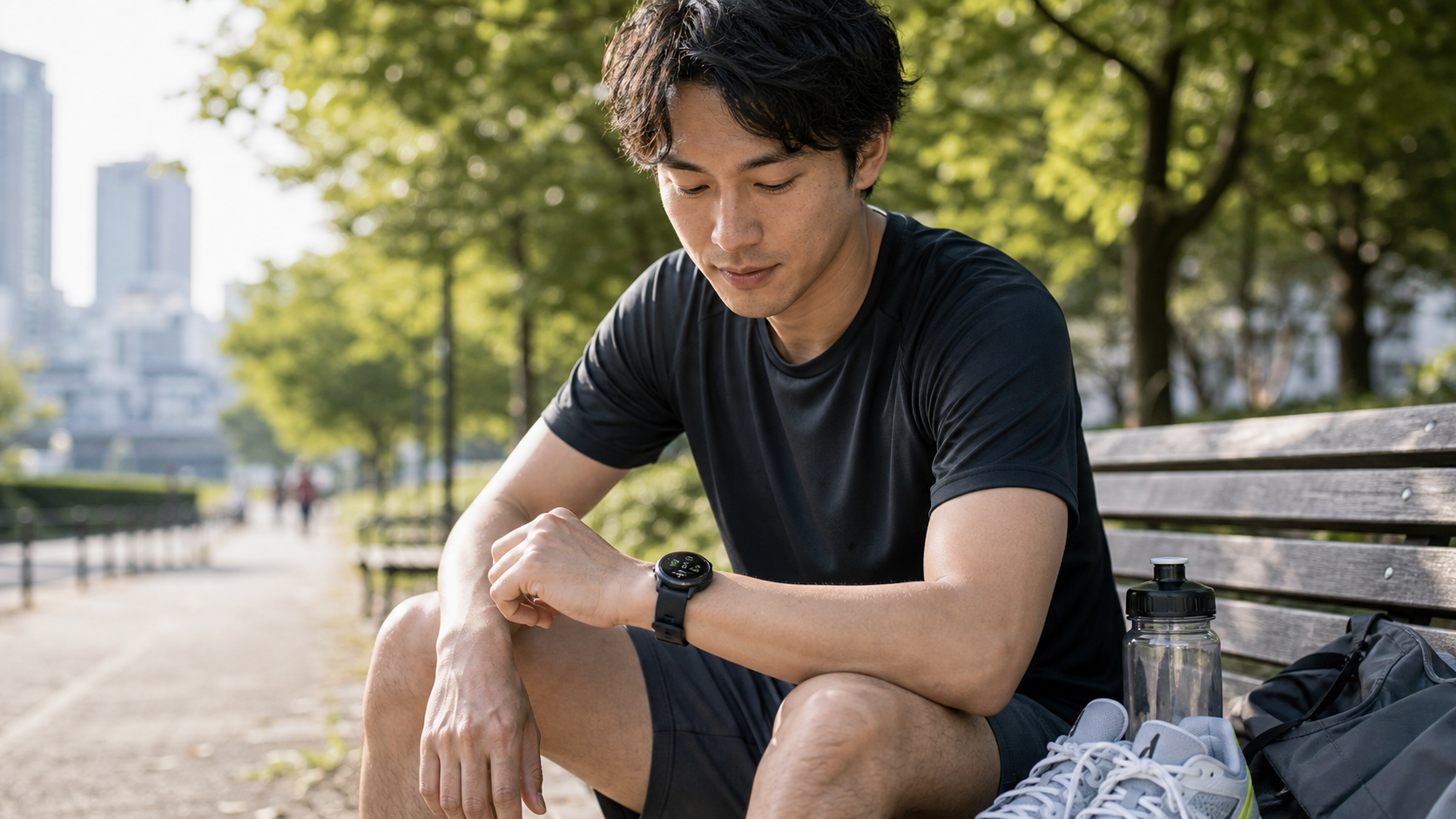Garmin vivoactive 6 男性着用イメージ