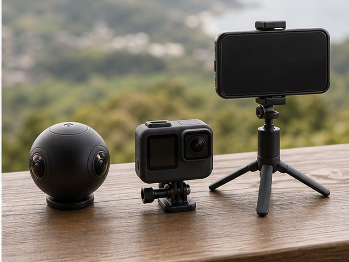 Insta360 X5と競合ガジェットを比較するビジュアル