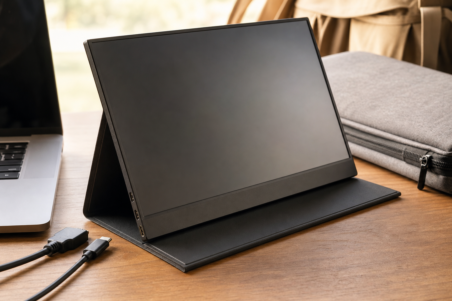 cocopar zs-156のUSB-CやHDMI接続を想定したモバイルモニター製品別生成イメージ