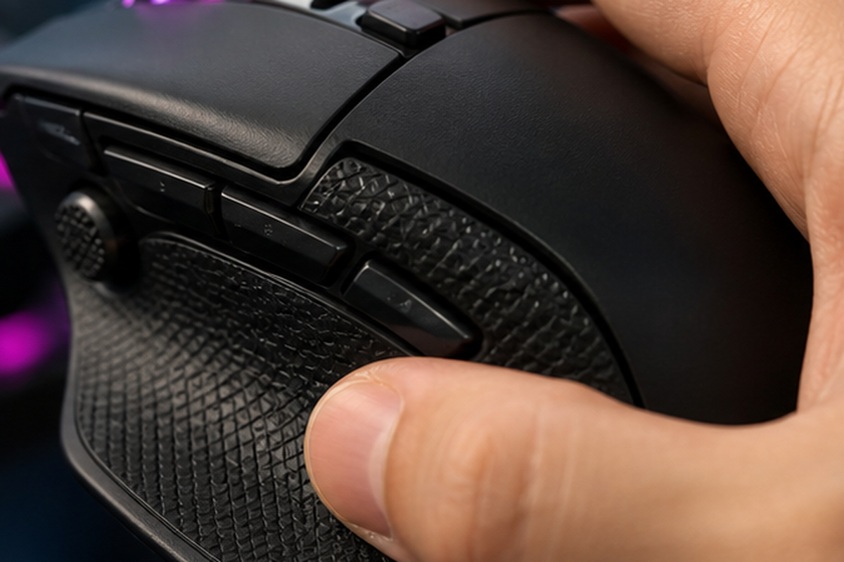 Basilisk V3 Pro 35KとG502 X PLUSやKone II Airの比較を想起させるデスク上のマウス群