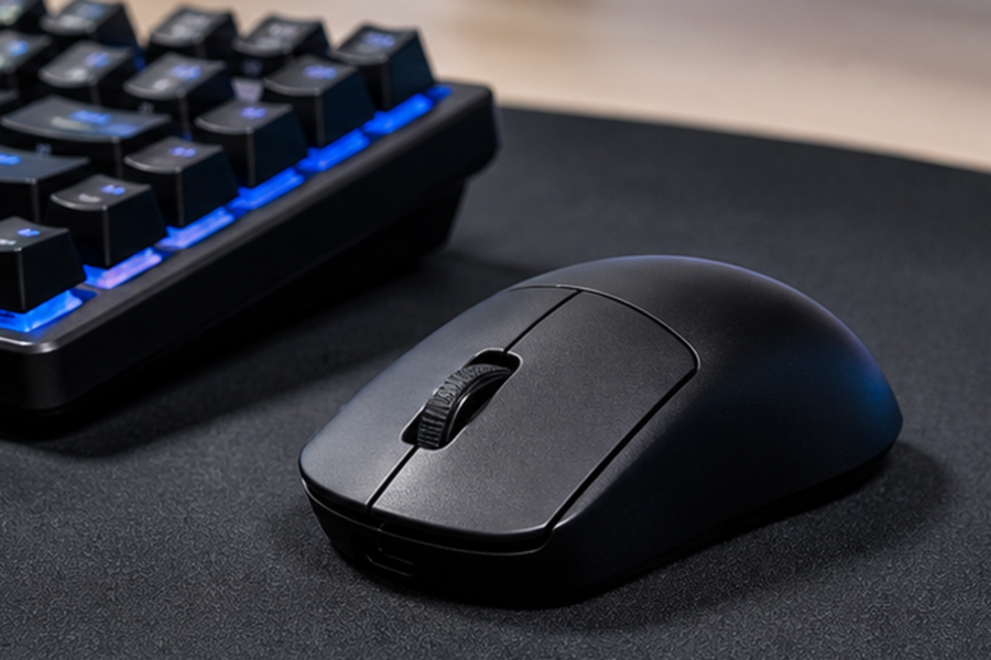 Keychron M3 Mini Wireless Mouseの軽量小型ボディを示すイメージ