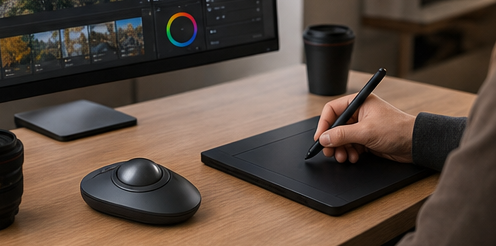 Kensington SlimBlade Pro Trackball K72080WWを想定したトラックボール利用シーン 3
