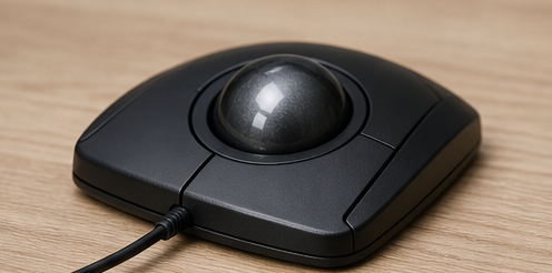 Kensington SlimBlade Trackball K72327WWを想定したトラックボール利用シーン 1
