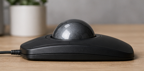 Kensington SlimBlade Trackball K72327WWを想定したトラックボール利用シーン 2