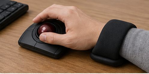 Kensington Orbit Trackball with Scroll Ring K72337WWを想定したトラックボール利用シーン 2
