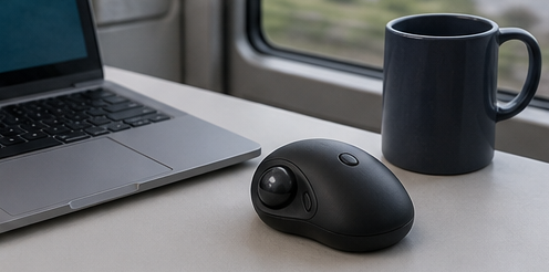 Kensington Orbit Wireless Mobile Trackball K72352を想定したトラックボール利用シーン 2
