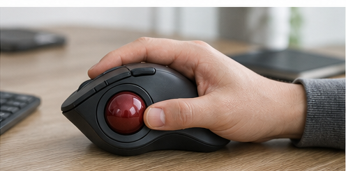 Kensington Pro Fit Ergo TB450 Trackball K72194WWを想定したトラックボール利用シーン 2